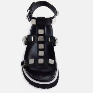Costume National Studded Leather Sandals Size 6